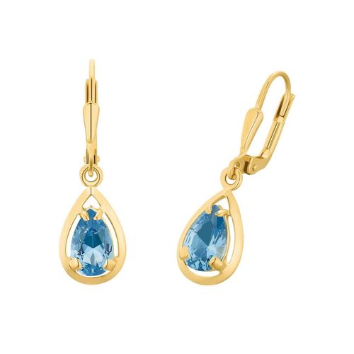 4056866052963 - Paar Ohrhänger AMOR 2021569 Ohrringe Gr Gelbgold 375 blau (goldfarbenblau blau) Damen Ohrhänger Made in Germany - mit Zirkonia (synth) 4056866052963 - Paar Ohrhänger AMOR 2021569 Ohrringe Gr Gelbgold 375 blau (goldfarbenblau blau) Damen Ohrhänger Made in Germany - mit Zirkonia (synth)