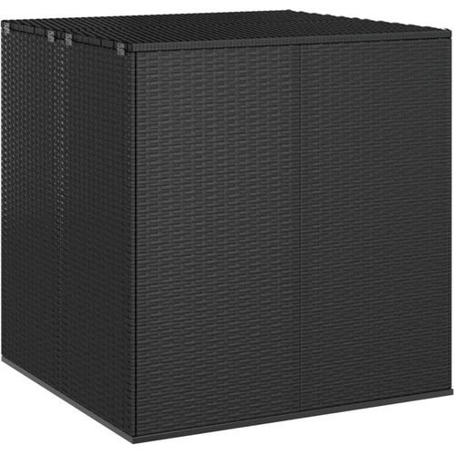 8720286669334 - Garten-Kissenbox PE Rattan 100x975x104 cm Schwarz vidaXL - Schwarz