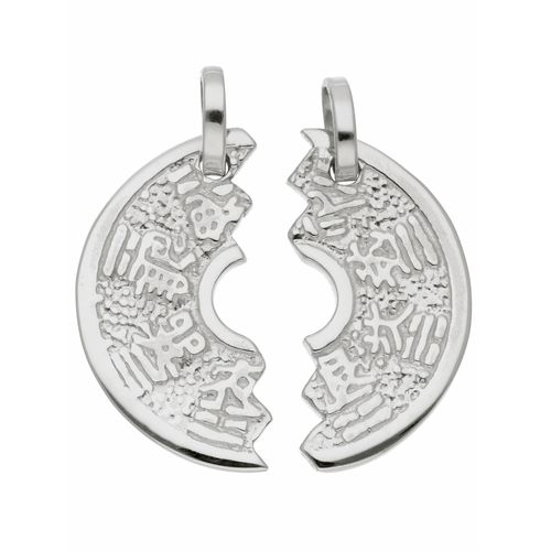 4065633591307 - Ketten-Anhänger ADELIA´S 925 Silber Anhänger Partneranhänger Ø 183 mm Schmuckanhänger Gr Silber 925 (Sterlingsilber) silberfarben (silber) Damen 925 Sterling Silber Silberschmuck für