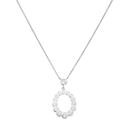 9008005318008 - Kette mit Anhänger VIVANCE sparkling elegance Halsketten Gr Silber 925 (Sterlingsilber) silberfarben (silber 925) Damen 9008005318008 - Kette mit Anhänger VIVANCE sparkling elegance Halsketten Gr Silber 925 (Sterlingsilber) silberfarben (silber 925) Damen
