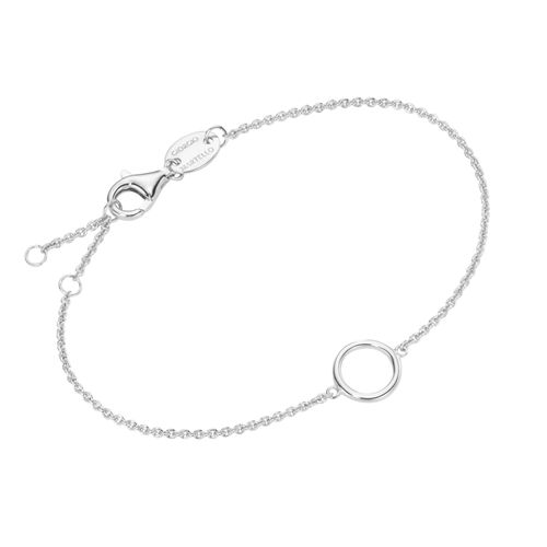 4007810234386 - Armband GIORGIO MARTELLO MILANO für Charms Kreis Element Silber 925 Armbänder Gr 19 cm Silber 925 (Sterlingsilber) silberfarben (silber) Damen