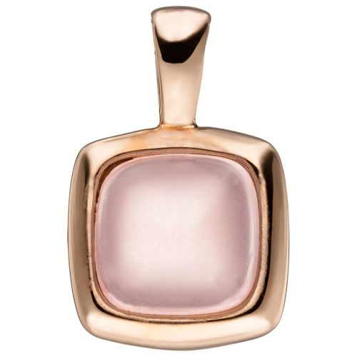 4061861067317 - Ketten-Anhänger JOBO Anhänger quadratisch Schmuckanhänger Gr Silber 925 (Sterlingsilber) rosegold (roségoldfarben) Damen 925 Silber roségold vergoldet mit Glasstein 4061861067317 - Ketten-Anhänger JOBO Anhänger quadratisch Schmuckanhänger Gr Silber 925 (Sterlingsilber) rosegold (roségoldfarben) Damen 925 Silber roségold vergoldet mit Glasstein