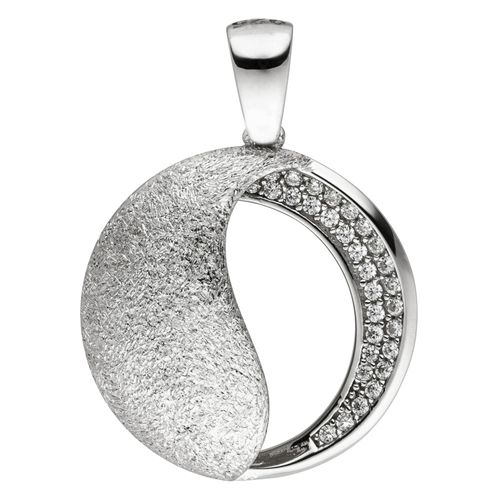 4061861146234 - Ketten-Anhänger JOBO Anhänger mit 30 Zirkonia Schmuckanhänger Gr Silber 925 (Sterlingsilber) silberfarben (silber 925 weiß) Damen 925 Silber 4061861146234 - Ketten-Anhänger JOBO Anhänger mit 30 Zirkonia Schmuckanhänger Gr Silber 925 (Sterlingsilber) silberfarben (silber 925 weiß) Damen 925 Silber