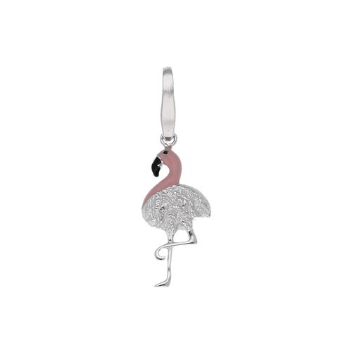 4007810739348 - Charm-Einhänger GIORGIO MARTELLO MILANO Flamingo Silber 925 Charms rosa Damen