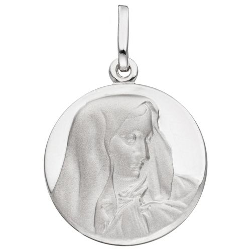 4061861070256 - Ketten-Anhänger JOBO Anhänger Madonna rund Schmuckanhänger Gr Silber 925 (Sterlingsilber) silberfarben (silber 925) Damen 925 Silber