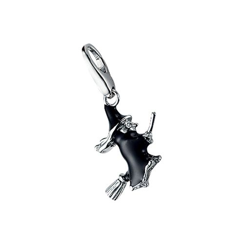 4007810708962 - Charm-Einhänger GIORGIO MARTELLO MILANO Hexe Silber 925 Charms schwarz Damen