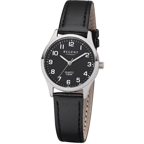 4050597186461 - Quarzuhr REGENT F1565 - 31254417 Armbanduhren schwarz Damen Armbanduhr Damenuhr Leuchtzeiger