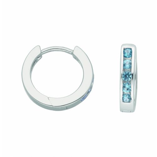 4065633235799 - Paar Creolen ADELIA´S Damen Silberschmuck Ohrringe Gr Damen Silber 925 (Sterlingsilber) bunt Damen 925 Sterling Silber mit Zirkonia Silberschmuck für