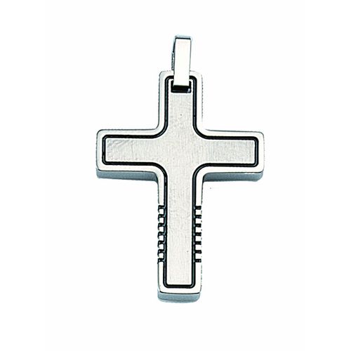 4067551392394 - Ketten-Anhänger ADELIA´S Edelstahl Kreuz Anhänger Schmuckanhänger Gr Silber 925 (Sterlingsilber) silberfarben (silber) Herren Edelstahlschmuck für