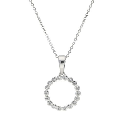 9008005261441 - Kette mit Anhänger VIVANCE sparkling Halsketten Gr Silber 925 (Sterlingsilber) silberfarben (silber 925) Damen