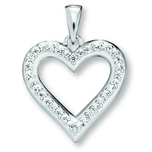 4069415441842 - Ketten-Anhänger Zirkonia Herz Anhänger aus 925 Silber Schmuckanhänger Gr Silber 925 (Sterlingsilber) silberfarben (silber) Damen Silber Schmuck Herz 4069415441842 - Ketten-Anhänger Zirkonia Herz Anhänger aus 925 Silber Schmuckanhänger Gr Silber 925 (Sterlingsilber) silberfarben (silber) Damen Silber Schmuck Herz