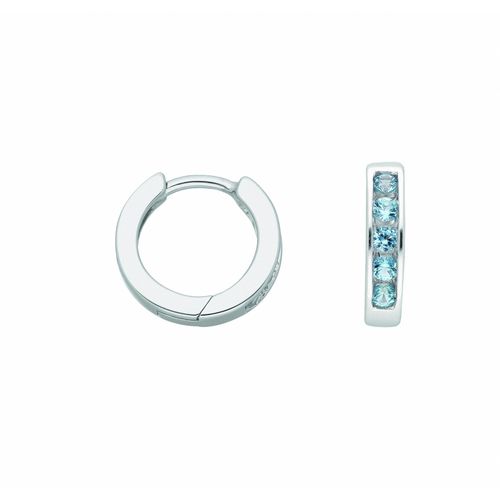 4065633239438 - Paar Creolen ADELIA´S Damen Silberschmuck Ohrringe Gr Damen Silber 925 (Sterlingsilber) bunt Damen 925 Sterling Silber mit Zirkonia Silberschmuck für