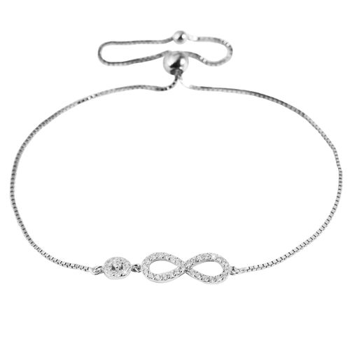 4065633949726 - Edelstahlarmband ADELIA´S Damen Armband Unendlichzeichen aus Edelstahl mit Zirkonia 22 cm Armbänder Gr 22 Edelstahl silberfarben (silber) Damen 4065633949726 - Edelstahlarmband ADELIA´S Damen Armband Unendlichzeichen aus Edelstahl mit Zirkonia 22 cm Armbänder Gr 22 Edelstahl silberfarben (silber) Damen