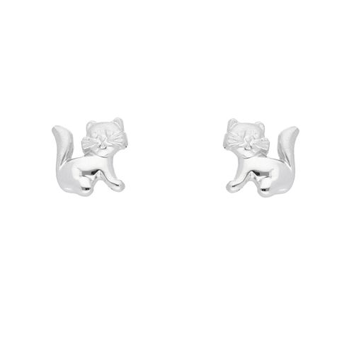 4065633621387 - Paar Ohrhänger ADELIA´S 1 925 Silber Ohrringe   Ohrstecker Katze Gr Damen Silber 925 (Sterlingsilber) silberfarben (silber) Damen 925 Sterling Silber Silberschmuck für