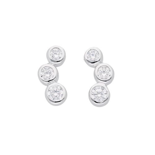 4065633621295 - Paar Ohrhänger ADELIA´S 1 925 Silber Ohrringe   Ohrstecker mit Zirkonia Gr Damen Silber 925 (Sterlingsilber) silberfarben (silber) Damen 925 Sterling Silber mit Zirkonia Silberschmuck für