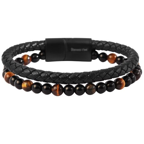 4065633948880 - Edelstahlarmband ADELIA´S Herren Armband aus Edelstahl 21 cm Armbänder Gr 21 Edelstahl schwarz Herren 4065633948880 - Edelstahlarmband ADELIA´S Herren Armband aus Edelstahl 21 cm Armbänder Gr 21 Edelstahl schwarz Herren