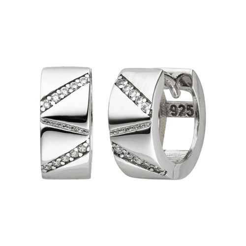 4061861146579 - Paar Creolen JOBO Ohrringe Gr Silber 925 (Sterlingsilber) silberfarben (silber 925 weiß) Damen 925 Silber mit 20 Zirkonia 4061861146579 - Paar Creolen JOBO Ohrringe Gr Silber 925 (Sterlingsilber) silberfarben (silber 925 weiß) Damen 925 Silber mit 20 Zirkonia