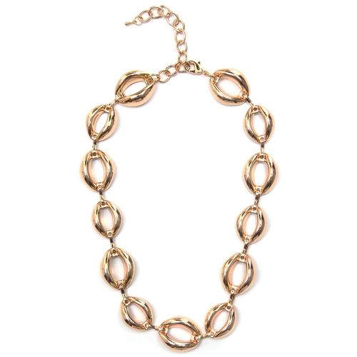 4260694961674 - Collier FIRETTI Halsschmuck Gliederkette Halsketten Gr Metall Länge 48 cm Breite 18 mm goldfarben (gelbgoldfarben) Damen