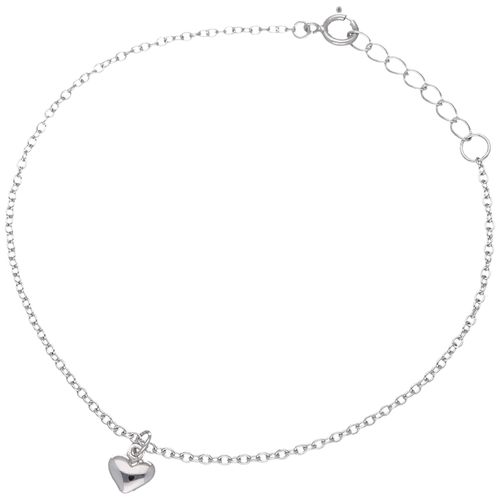 4007810238520 - Armband SMART JEWEL mit Herz Anhänger Silber 925 Armbänder Gr 19 cm Silber 925 (Sterlingsilber) silberfarben (silber) Damen