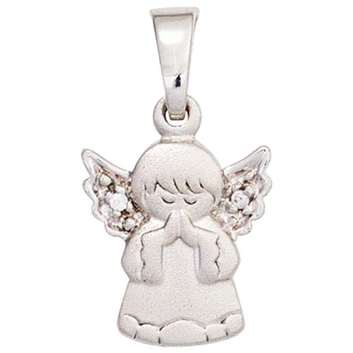 4061861055260 - Engel-Anhänger JOBO Anhänger Schutzengel Schmuckanhänger Gr Silber 925 (Sterlingsilber) silberfarben (silber 925) Damen 925 Silber mit Zirkonia 4061861055260 - Engel-Anhänger JOBO Anhänger Schutzengel Schmuckanhänger Gr Silber 925 (Sterlingsilber) silberfarben (silber 925) Damen 925 Silber mit Zirkonia