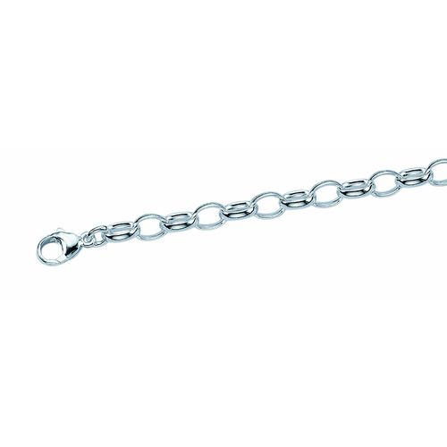 4065633231562 - Silberarmband ADELIA´S Damen Silberschmuck 925 Silber Armband Anker weit 19 cm Armbänder Gr 19 Silber 925 (Sterlingsilber) silberfarben (silber) Damen 925 Sterling Silber Silberschmuck für