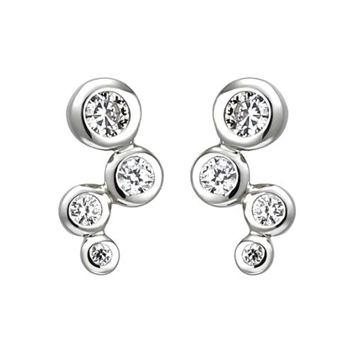 4061861148429 - Paar Ohrstecker JOBO Ohrringe Gr Silber 925 (Sterlingsilber) silberfarben (silber 925 weiß) Damen 925 Silber mit 8 Zirkonia 4061861148429 - Paar Ohrstecker JOBO Ohrringe Gr Silber 925 (Sterlingsilber) silberfarben (silber 925 weiß) Damen 925 Silber mit 8 Zirkonia
