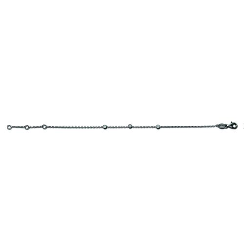 4069415435438 - Fußkette Fußkettchen aus 925 Silber 25 cm Fußkettchen Gr Silber 925 (Sterlingsilber) silberfarben (silber) Damen Silber Schmuck Rundankerkette