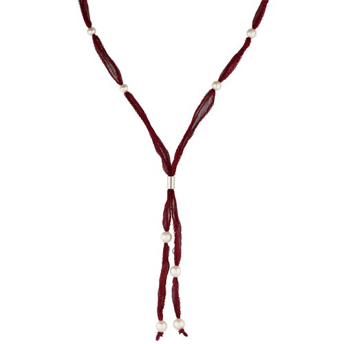9008005278449 - Perlenkette VIVANCE lustrous pearls Halsketten Gr Chirurgiestahl silberfarben (edelstahlfarben) Damen