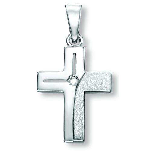 4069415441996 - Ketten-Anhänger Zirkonia Kreuz Anhänger aus 925 Silber Schmuckanhänger Gr Silber 925 (Sterlingsilber) silberfarben (silber) Damen Silber Schmuck 4069415441996 - Ketten-Anhänger Zirkonia Kreuz Anhänger aus 925 Silber Schmuckanhänger Gr Silber 925 (Sterlingsilber) silberfarben (silber) Damen Silber Schmuck