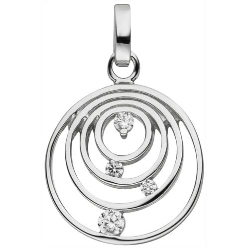 4061861158435 - Ketten-Anhänger JOBO Anhänger mit 4 Zirkonia Schmuckanhänger Gr Silber 925 (Sterlingsilber) silberfarben (silber 925 weiß) Damen 925 Silber
