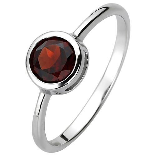 4061861145909 - Fingerring JOBO Fingerringe Gr 50 Silber 925 (Sterlingsilber) rot (rot rot) Damen 925 Silber mit Granat