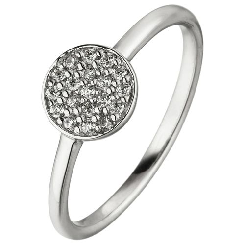 4061861139540 - Fingerring JOBO Fingerringe Gr 50 Silber 925 (Sterlingsilber) silberfarben (silber 925 weiß) Damen 925 Silber mit 19 Zirkonia