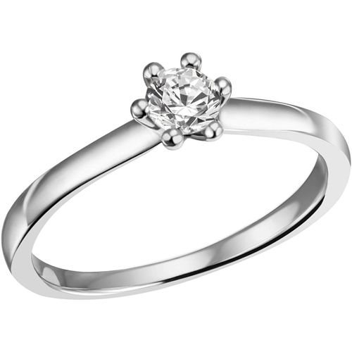 4056779581895 - Fingerring FIRETTI Schmuck Geschenk Silber 925 Damenring Verlobungsring Ring Solitär Fingerringe Gr 56 Silber 925 (Sterlingsilber) 26 mm silberfarben (silberfarben kristallweiß kristallweiß) Damen mit Zirkonia (synth)