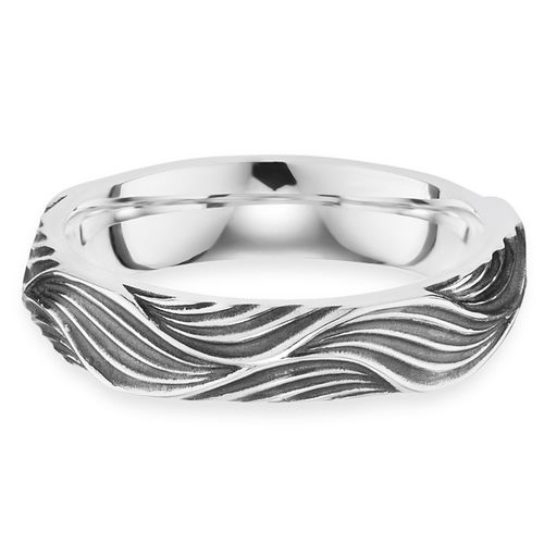 4045228953826 - Fingerring CAÏ 925 - Sterling Silber rhodiniert Wellen Fingerringe Gr 058 (185) Silber 925 (Sterlingsilber) weiß Herren Fingerringe 4045228953826 - Fingerring CAÏ 925 - Sterling Silber rhodiniert Wellen Fingerringe Gr 058 (185) Silber 925 (Sterlingsilber) weiß Herren Fingerringe