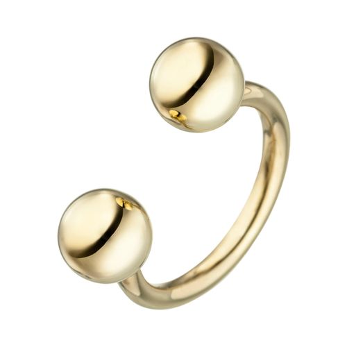 4061861072045 - Fingerring JOBO Kugel Fingerringe Gr 50 Silber 925 (Sterlingsilber) goldfarben Damen 925 Silber vergoldet 4061861072045 - Fingerring JOBO Kugel Fingerringe Gr 50 Silber 925 (Sterlingsilber) goldfarben Damen 925 Silber vergoldet