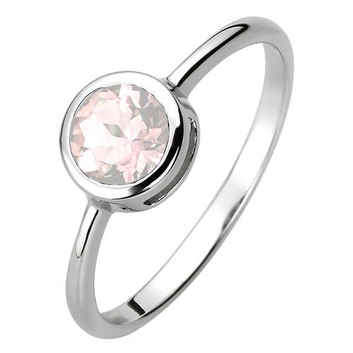 4061861159500 - Fingerring JOBO Fingerringe Gr 50 Silber 925 (Sterlingsilber) silberfarben (silber 925 rosa) Damen 925 Silber mit Rosenquarz 4061861159500 - Fingerring JOBO Fingerringe Gr 50 Silber 925 (Sterlingsilber) silberfarben (silber 925 rosa) Damen 925 Silber mit Rosenquarz