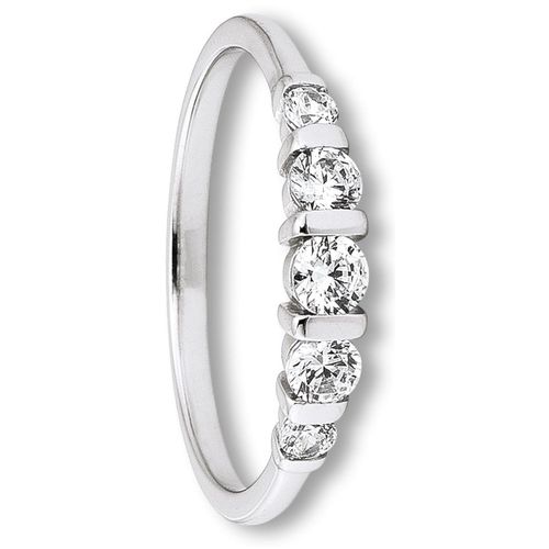 4067551166964 - Silberring Zirkonia Ring aus 925 Silber Fingerringe Gr 50 mit Zirkonia Silber 925 (Sterlingsilber) silberfarben (silber) Damen Silber Schmuck