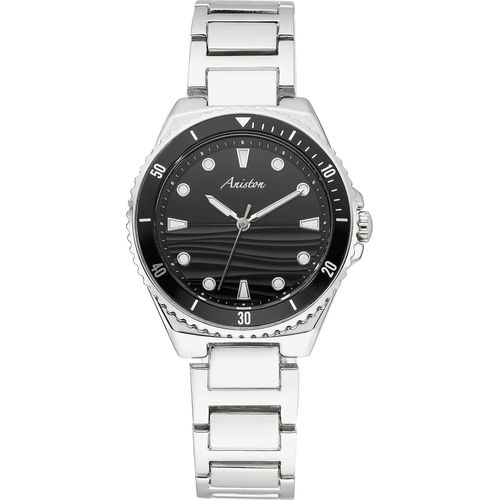 4260736035165 - Quarzuhr ANISTON JEWELRY & WATCHES Armbanduhren silberfarben (silberfarben schwarz) Damen Armbanduhr Damenuhr analog neue Kollektion 4260736035165 - Quarzuhr ANISTON JEWELRY & WATCHES Armbanduhren silberfarben (silberfarben schwarz) Damen Armbanduhr Damenuhr analog neue Kollektion