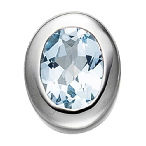 4061861060967 - Ketten-Anhänger JOBO Anhänger oval Schmuckanhänger Gr Silber 925 (Sterlingsilber) silberfarben (silber 925) Damen 925 Silber mit Blautopas 4061861060967 - Ketten-Anhänger JOBO Anhänger oval Schmuckanhänger Gr Silber 925 (Sterlingsilber) silberfarben (silber 925) Damen 925 Silber mit Blautopas