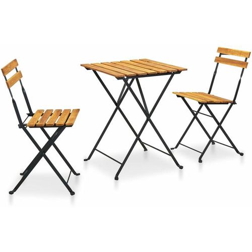 8720286151822 - Bonnevie - 3-tlg Bistro-Set Klappbar Massivholz Akazie vidaXL486703