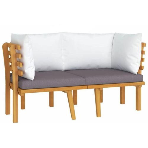 8720286447666 - Bonnevie - 2-Sitzer-GartensofaLounge-Sofa mit Kissen Massivholz Akazie vidaXL