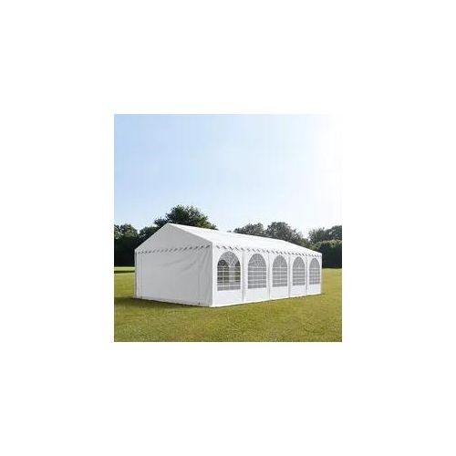 4260409147430 - Partyzelt 5x10m PVC 550 g m² weiß wasserdicht Gartenzelt Festzelt Pavillon