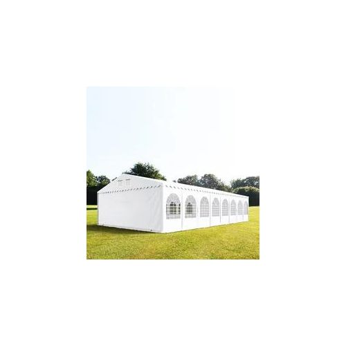 4260187839800 - Partyzelt 7x22m PVC 550 g m² weiß wasserdicht Gartenzelt Festzelt Pavillon