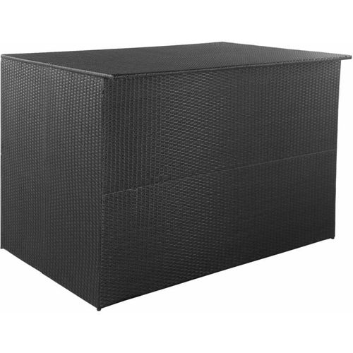 8718475614838 - Vidaxl - Garden-Auflagenbox Schwarz 150x100x100 cm Poly Rattan Schwarz