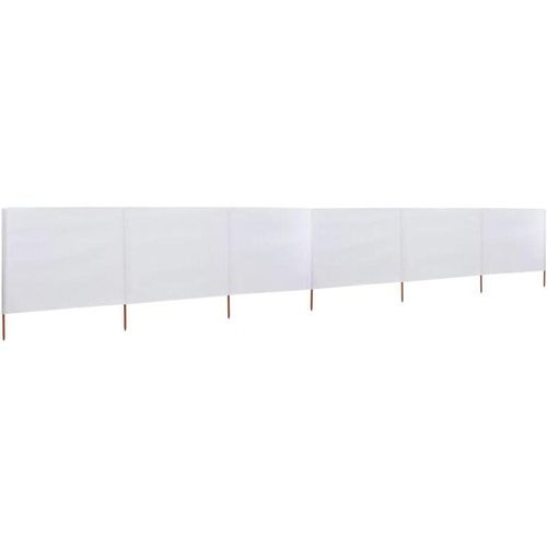 8718475697824 - Bonnevie - 6-teiliges Windschutzgewebe 800 x 80 cm Weiß vidaXL