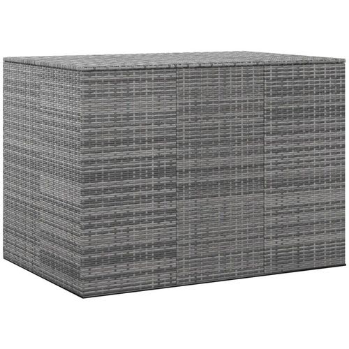 8720286669389 - Bonnevie - Garten-Kissenbox pe Rattan 145x100x103 cm Grau vidaXL258762