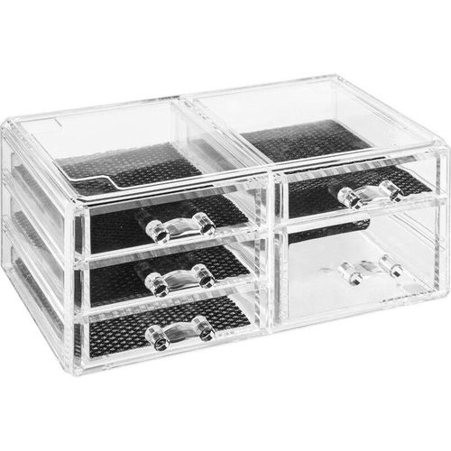 3560234521087 - AC-Déco Organizer für Schmuck Accessoires - transparent 5 Schubladen