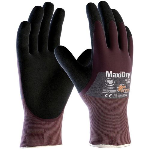 4792249050101 - FP - Handschuhe MaxiDry® 56-425 Größe 10 violett schwarz Nylon en 388 PSA-Kategorie ii