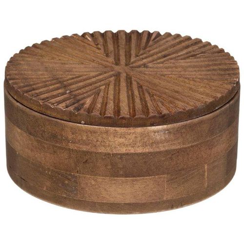 3560231643119 - Atmosphera Créateur Dintérieur - Schmuckkästchen Ali - Holz - D18 cm