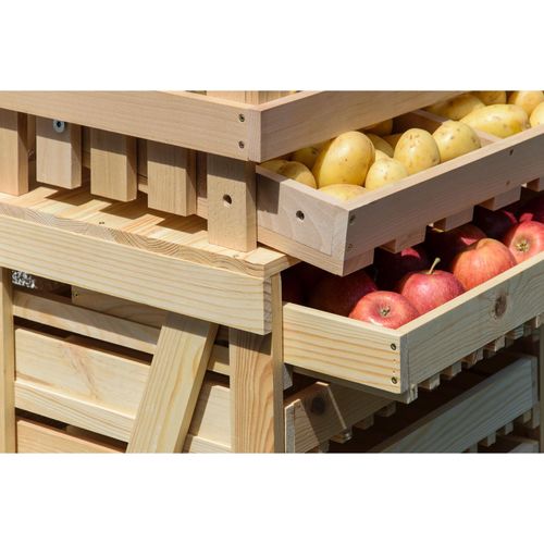 4055894290231 - dobar Holzkiste Vorratsbehälter aus Holz mit 2 Abteilungen beige 4055894290231 - dobar Holzkiste Vorratsbehälter aus Holz mit 2 Abteilungen beige